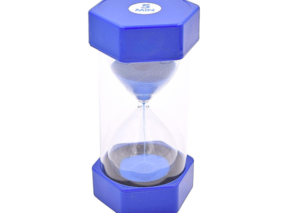 Sand Timer – 5 Min.  Blue
