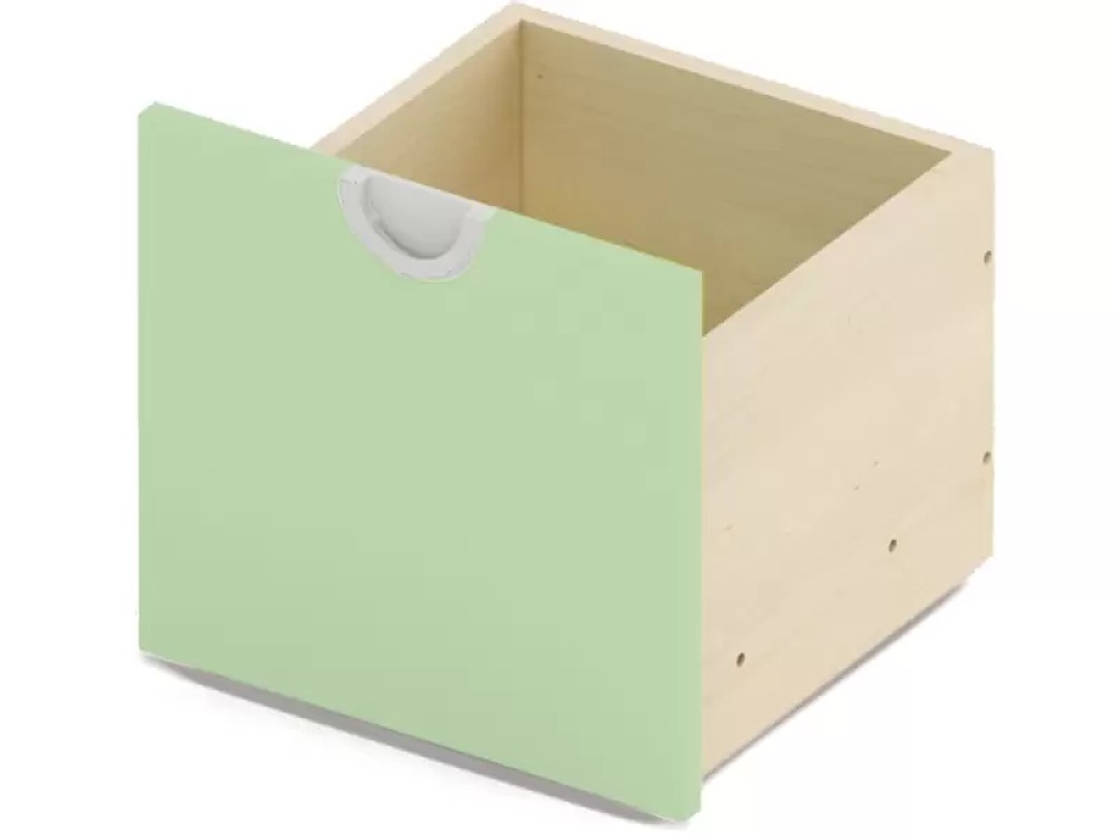 Cubo collection. Narrow wheeled container - sage