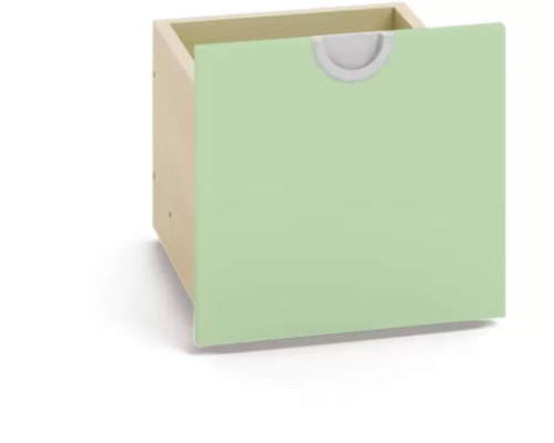 Cubo collection. Narrow wheeled container - sage