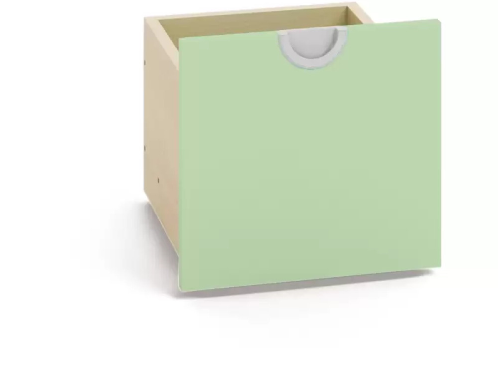 Cubo collection. Narrow wheeled container - sage