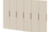 Doors with handle for cloakroom Vita 6 - Sand