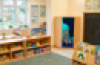 Wooden Padded Den with Mood lighting
