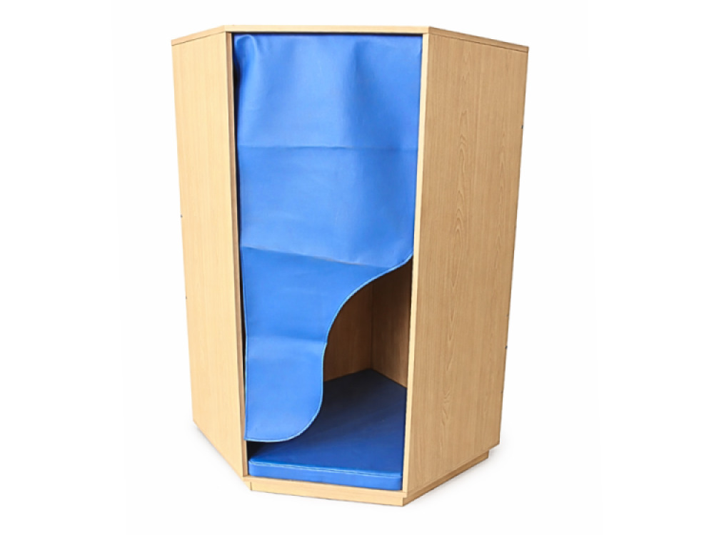 Wooden Padded Den with Mood lighting