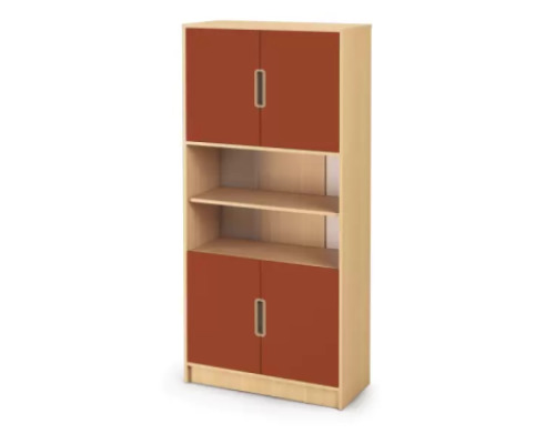 Tall Cabinet 92 with doors - Type C - Brick