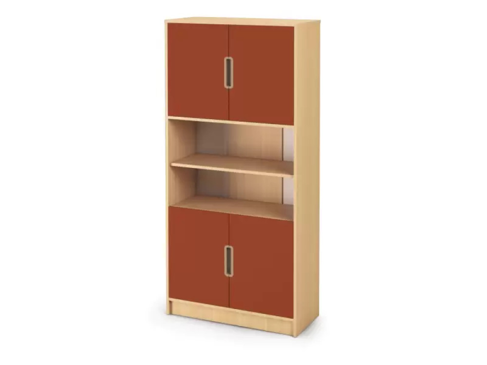 Tall Cabinet 92 with doors - Type C - Brick