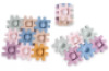 Waffle blocks with bubble pressing