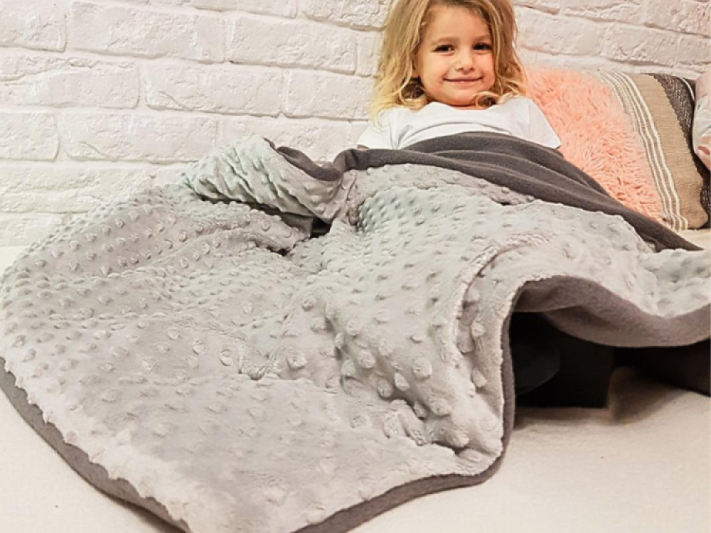 7kg Weighted Blanket – Grey/Grey with Pillowcase