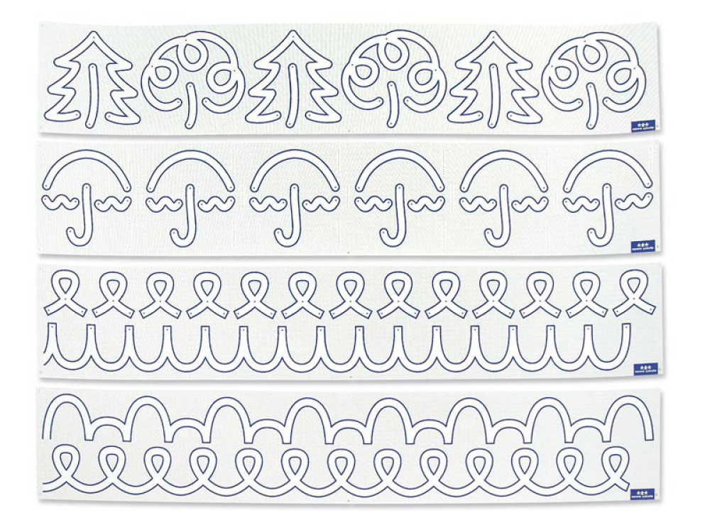 Graphomotor tiles Set 2 ? blue