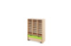 Storage Unit X with compartments + container - Green