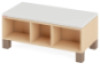Seat with lockers. White. Fresh Collection