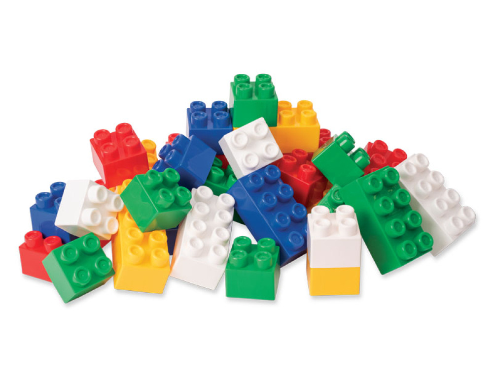 Large plastic toy bricks