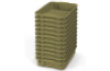 Small plastic containers - eco light green - 12