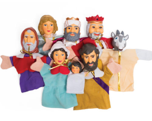 Story of Jesus Birth. Hand puppets
