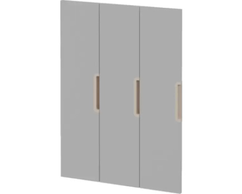 Doors with handle for cloakroom Vita 3 - Grey