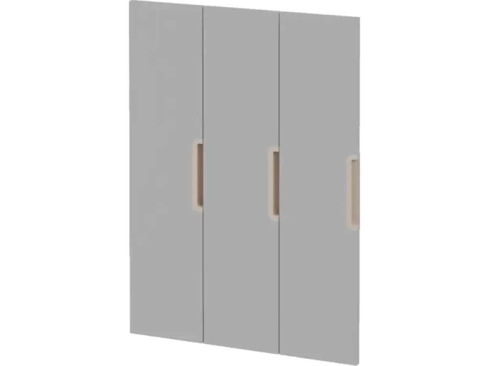 Doors with handle for cloakroom Vita 3 - Grey