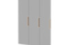 Doors with handle for cloakroom Vita 3 - Grey