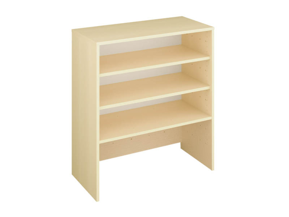 Storage Unit L with shelves - Beech