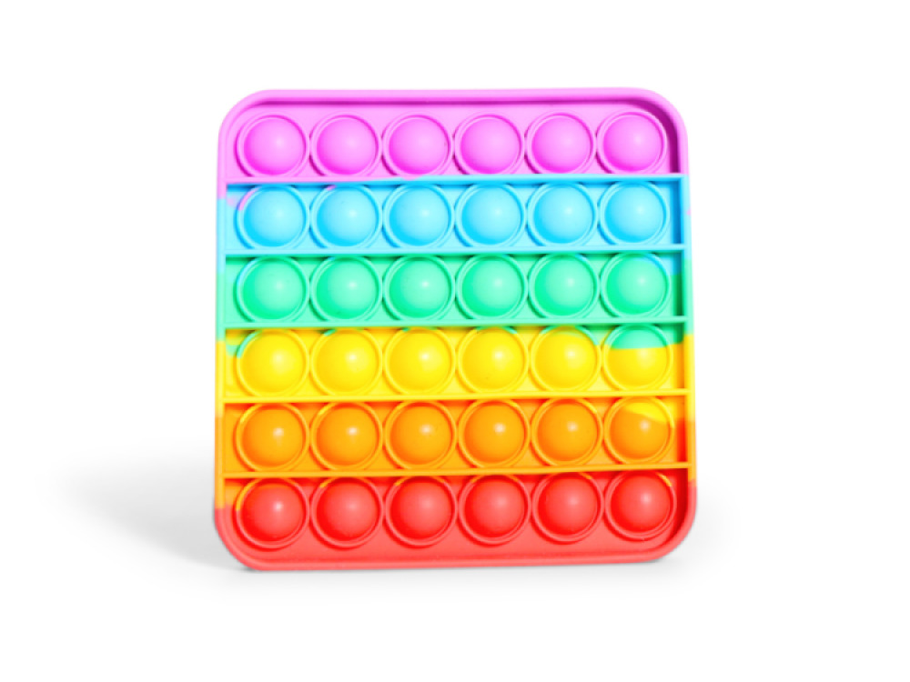 Pop Fidget Pad – Square – Multicoloured