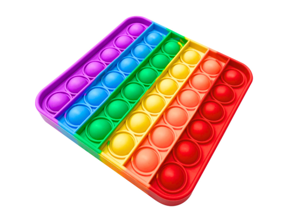 Pop Fidget Pad – Square – Multicoloured