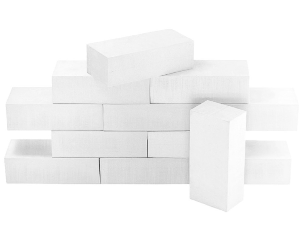 WHITE FOAM BRICKS Set of 25