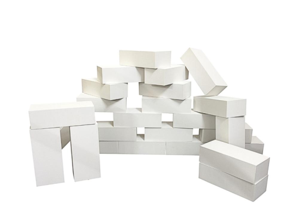 WHITE FOAM BRICKS Set of 25