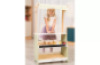 Market stall. Wooden activity corner