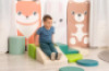 Nature. Foam obstacle course for toddlers