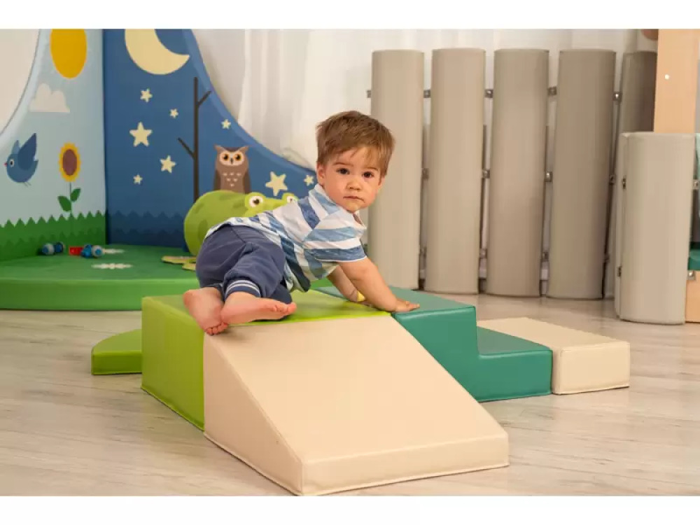 Nature. Foam obstacle course for toddlers