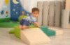 Nature. Foam obstacle course for toddlers