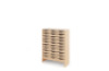 Storage Unit X with shallow cardboard trays - Eko