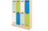 Rainbow cloakroom unit with hooks