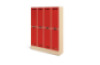 Rainbow cloakroom unit with hooks