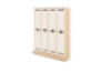 Rainbow cloakroom unit with hooks