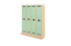 Rainbow cloakroom unit with hooks