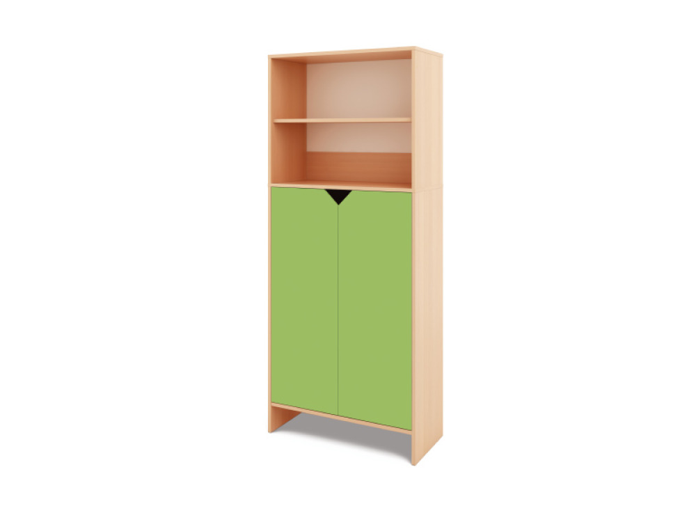 Tall Storage Unit + bottom doors - Green