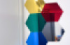 Coloured Hexagon Mirrors – 5 pcs