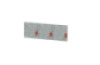 Cloakroom doors, set of 3, grey with felt front. Cubo Acoustic Collection