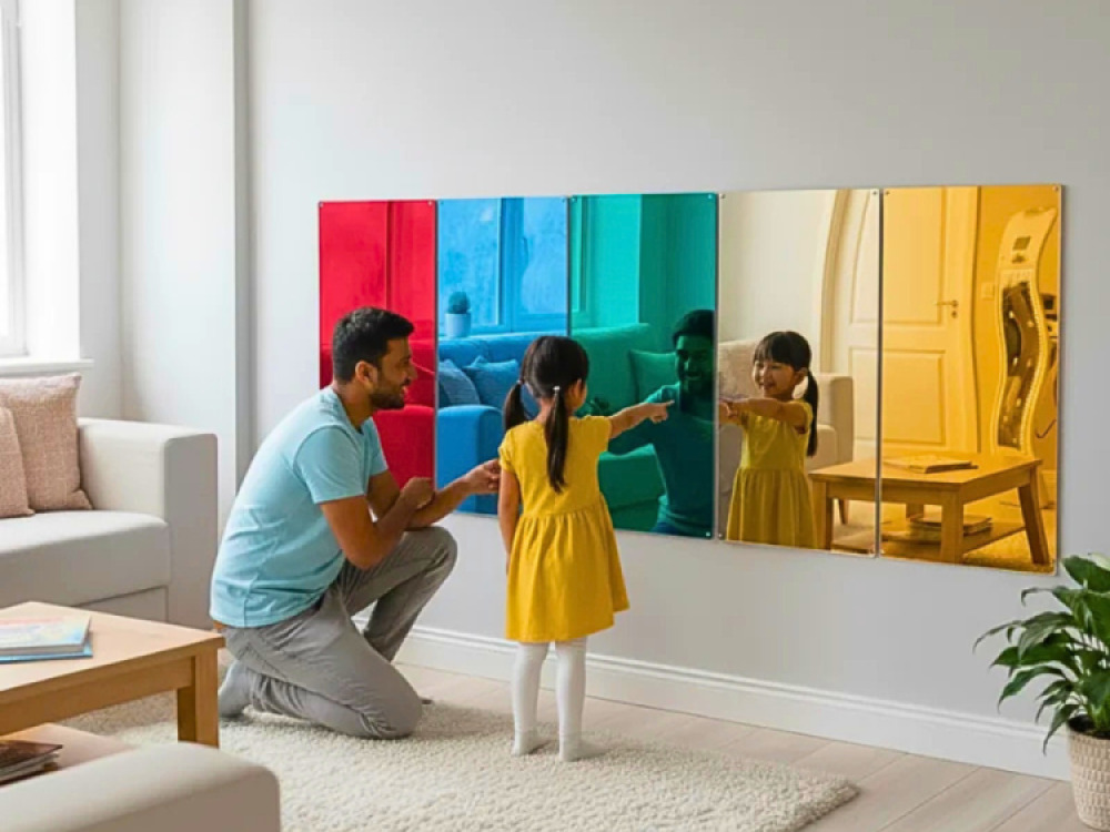 EXTRA LARGE COLOURFUL MIRRORS – 5PCS