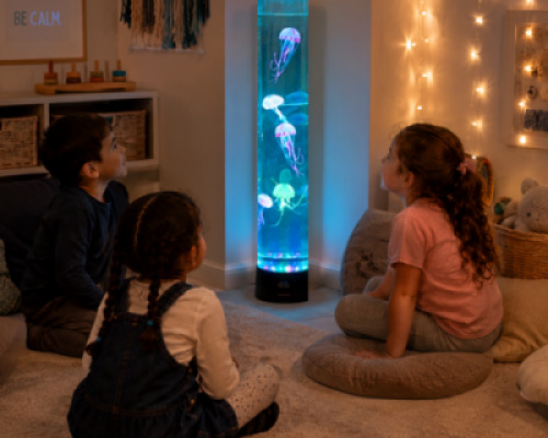 Sensory LED Jellyfish Aquarium Table Lamp – 70cm