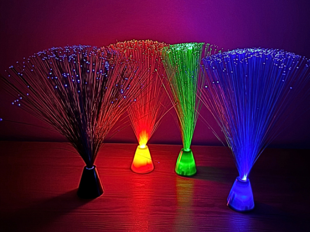 Pack of 4 mini Fibre optic Lamps