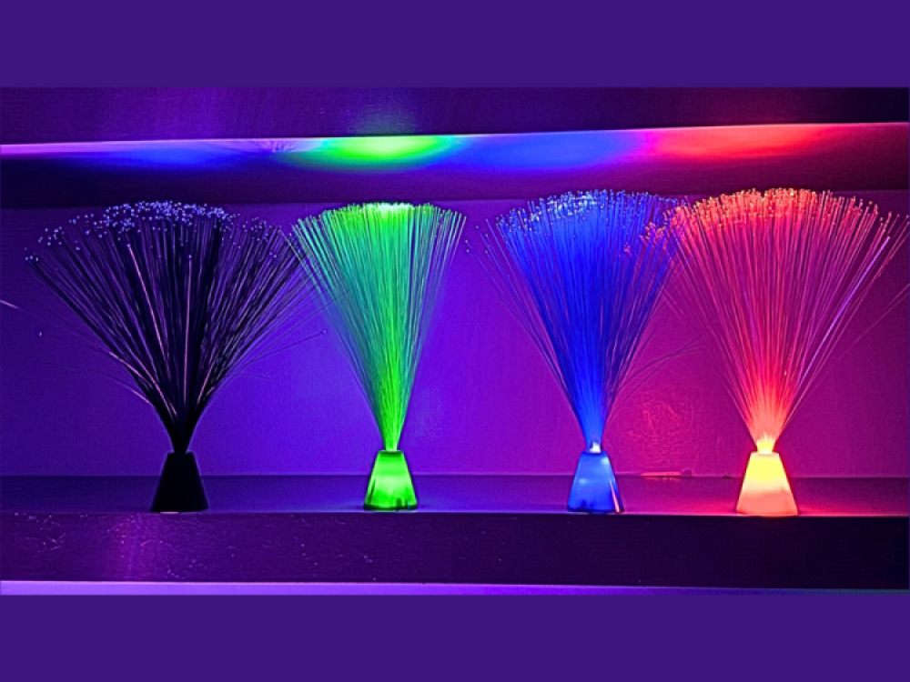 Pack of 4 mini Fibre optic Lamps
