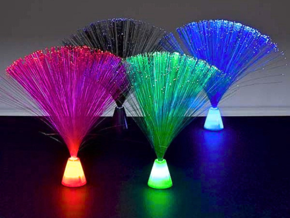 Pack of 4 mini Fibre optic Lamps
