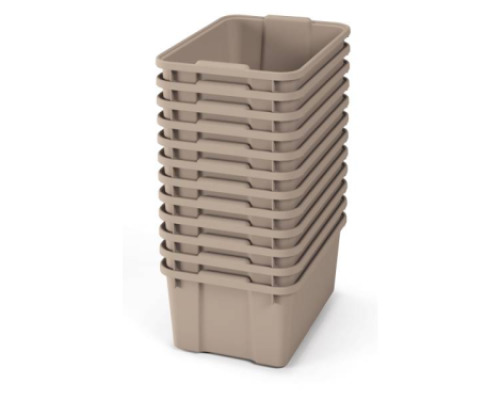 Big plastic containers - eco beige - 12
