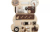 Bear. Manipulative board with locks