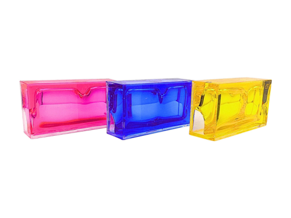 Fidget Ooze Tube (3x Rectangle) Purple, Yellow, Pink