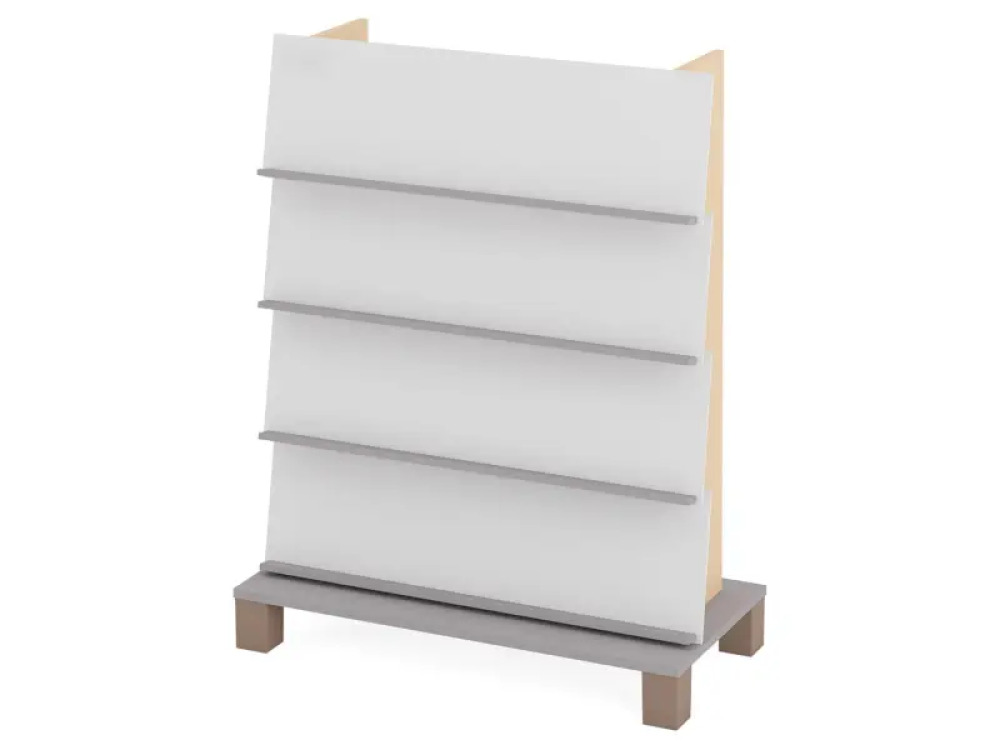 Double-sided bookcase 1. Grey. Fresh Collection