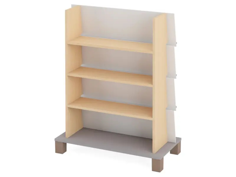 Double-sided bookcase 1. Grey. Fresh Collection
