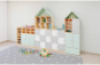 Cubo doors. Medium. Azure blue