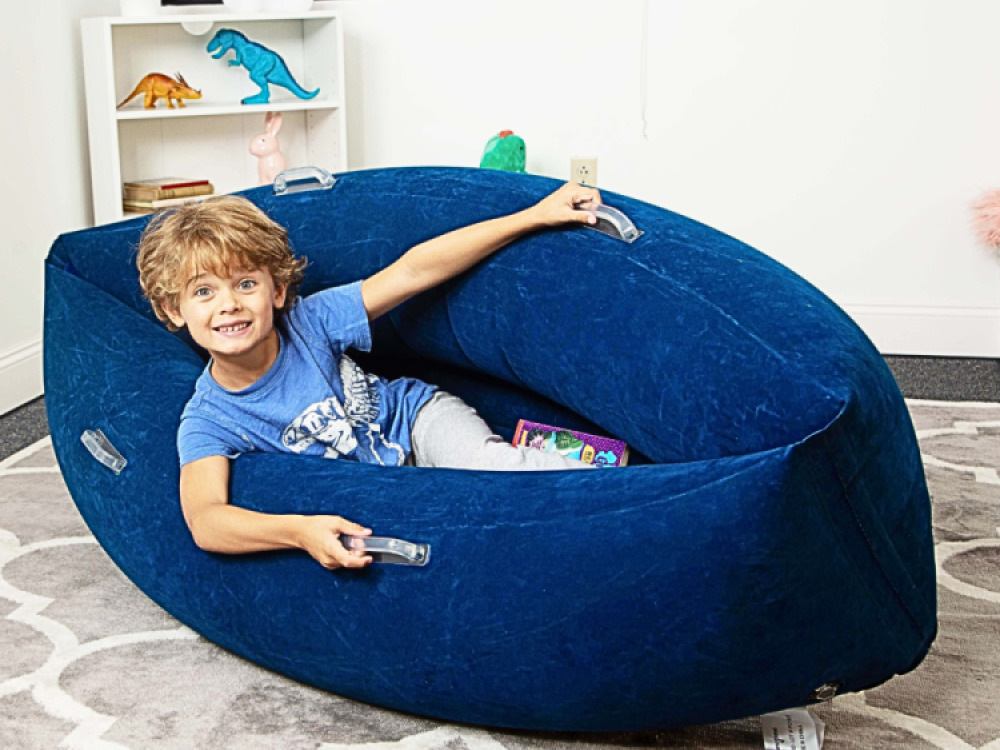 Hugging Inflatable Peapod Sensory Hug Canoe 1.2mtr/Blue By Bouncyband