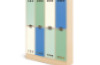 Rainbow cloakroom unit with shelves